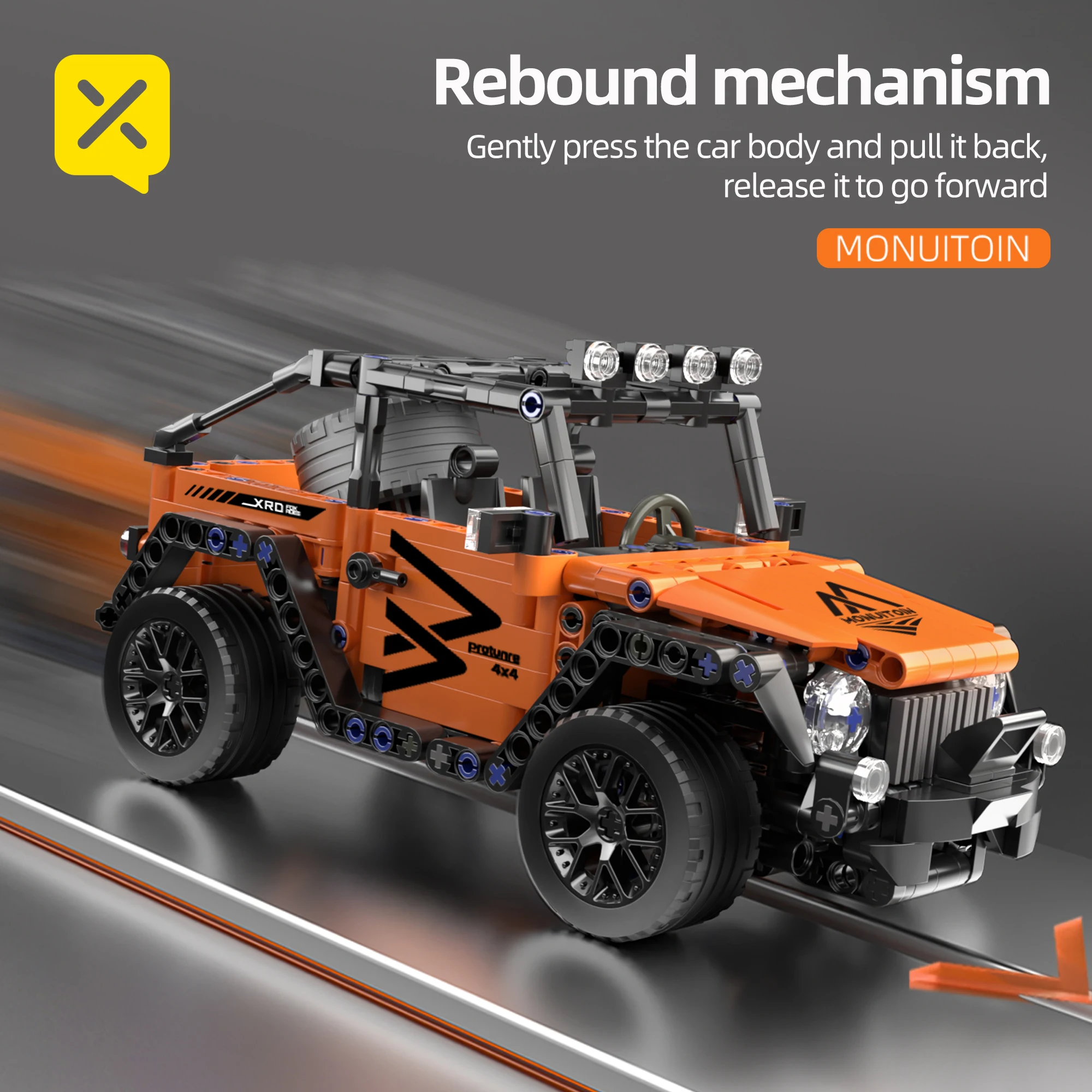 477 Stuks Modelbouwstenen Auto Diy Voertuig Speelgoed Sportwagen Off-Road Voertuig Racen Verjaardag En Kerstcadeaus Voor Kinderen