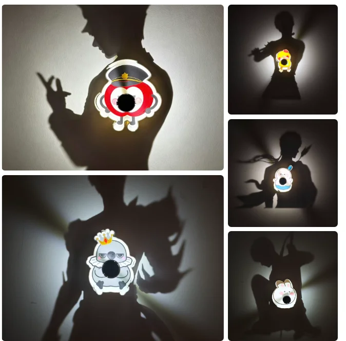 Love and Deepspace Anime Figure Silhouette Wall Lamp Home Decor Shadow Night Light Gift Xmas Caleb Sylus Zayne Xavier Rafayel
