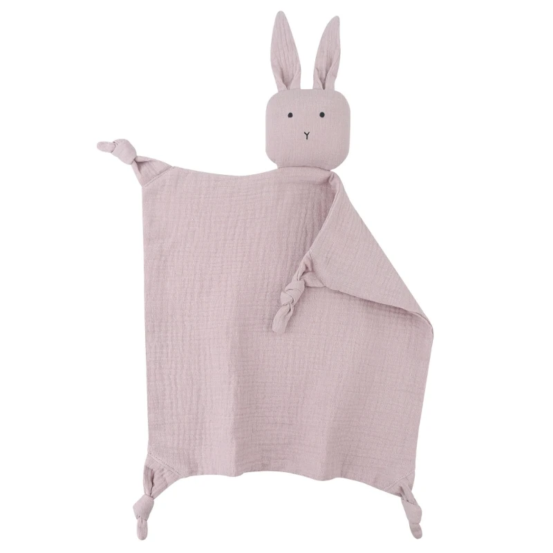 Soft Cotton Baby Bib Stuffed Rabbit for Doll Newborn Appease Towel Security Blan Drop shipping