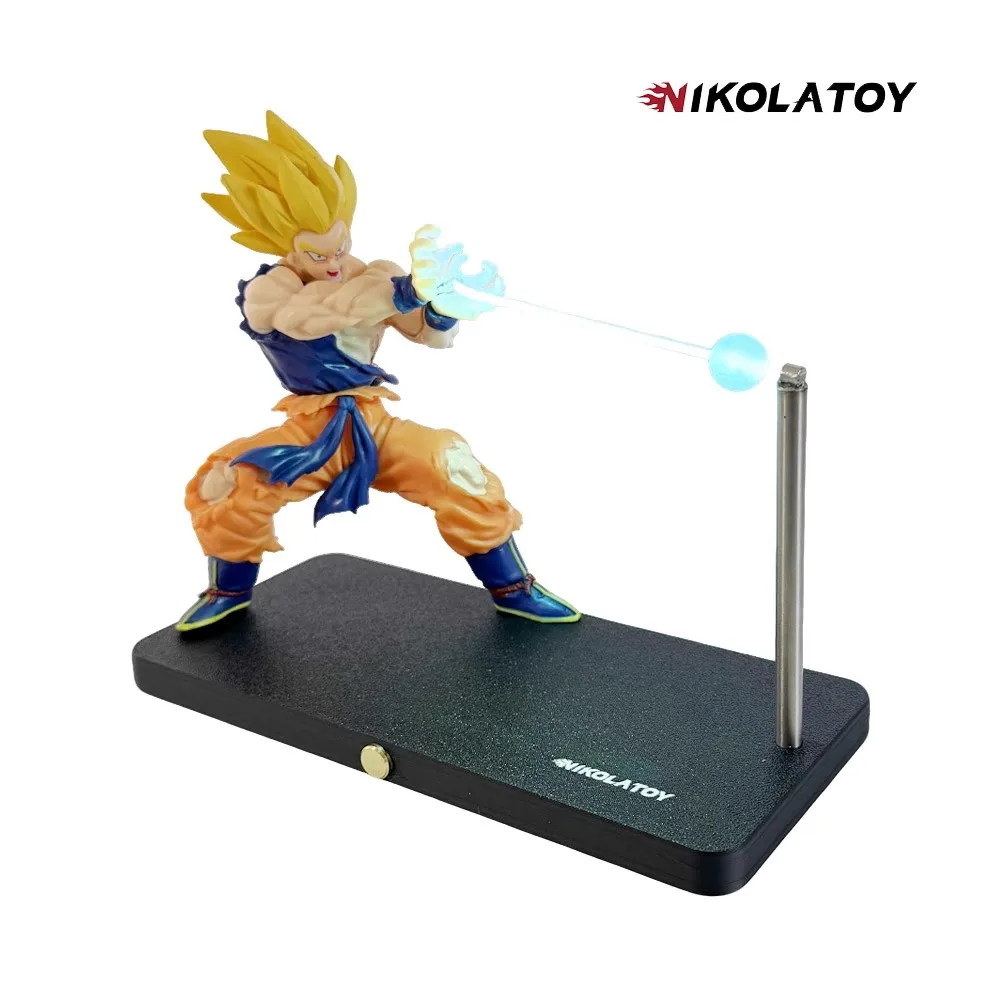 

NikolaToy Dragon Ball Kakarotto Son Goku Kamehameha Wave Magnetic Light Lamp Model Ornament Anime Peripheral Toys Collectible