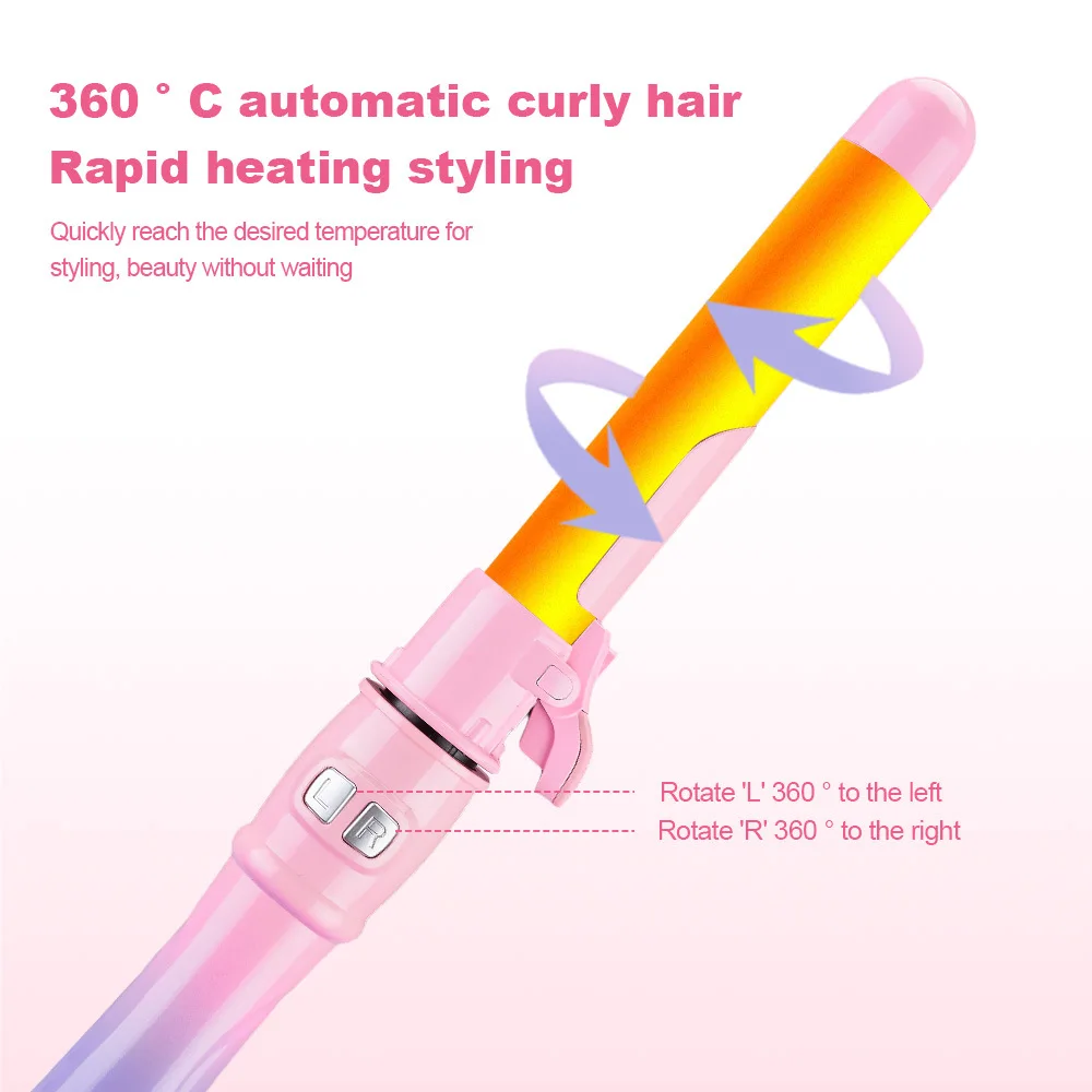

Curling Iron Automatic Curling Iron Big Wave Hairdresser Hair Ceramic Rotating Curl