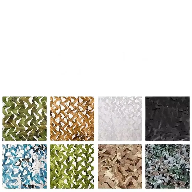 5m x 8m Reinforced Camouflage Nets Black White Beige Desert Garden Decoration Woodland Blue