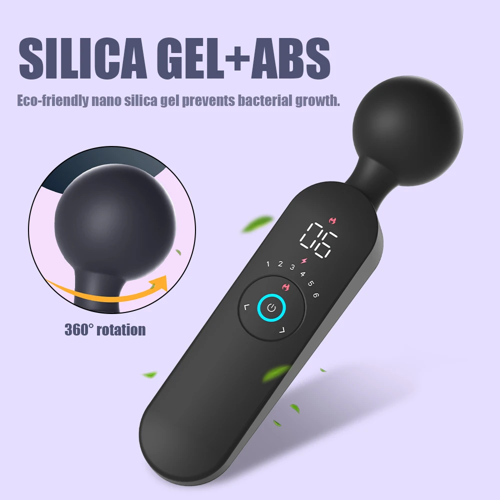 التدفئة الذكية Av هزاز شاشة ديجيتال عصا سحرية G-بقعة البظر محفز 12 وضع 6 سرعات الجنس لعب للنساء لعبة يابانية #3