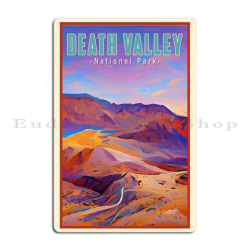 Nevada California Travel Death Valley National Park Death Valley Metal Sign Vintage Home Bar Customize Bar Tin Sign Poster