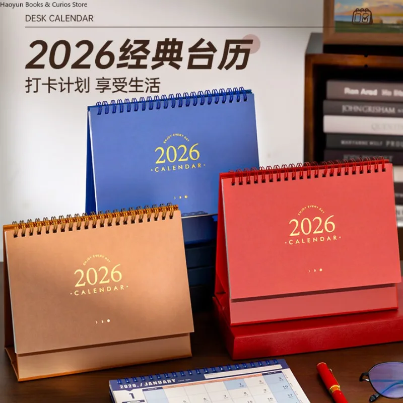 calendars 2026、2026 calendar、calendar、Weiyi 2026 Desk Calendar - Multifunctional Horse Year Planner & Notebook for Office Decor