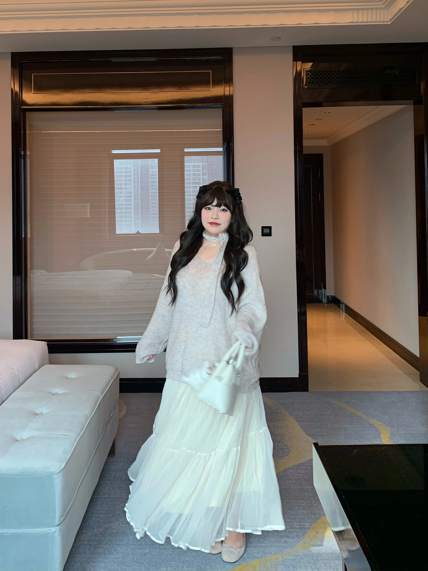 

High Waist Pleated Skirt Ele Slimming Long Dr Polyester Fiber Casual Wear Summer New Sle plus Size Women's Dr