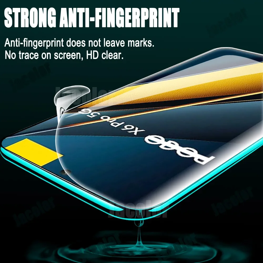 4PCS Protezione Dello Schermo Gel Per Xiaomi Poco X6 Pro X5 X4 GT X3 NFC Pellicola Idrogel di Sicurezza Per POCOX6 X6Pro X 6 5 Non In Vetro Temperato