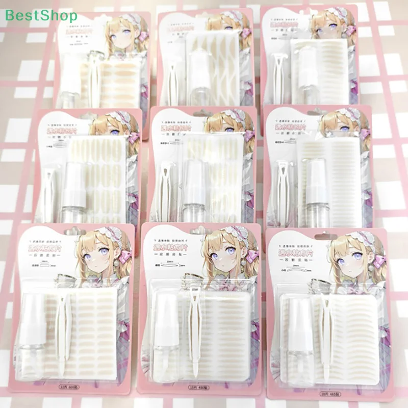 Adesivo de pálpebra invisível, tiras de elevação de olhos de renda, fita adesiva de pálpebra dupla, ferramentas de fita para os olhos