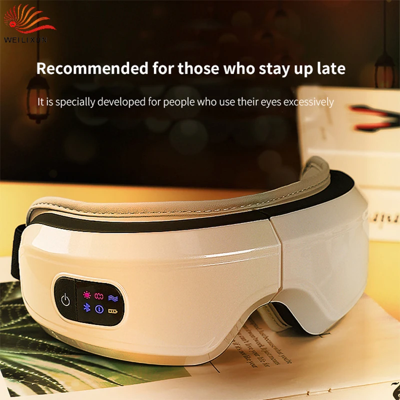 Smart Eye Massager Airbag Compress Beauty Eyes Massage Care Relax Fatigue Instrument Bluetooth Music Eye Massage Glasses Eye