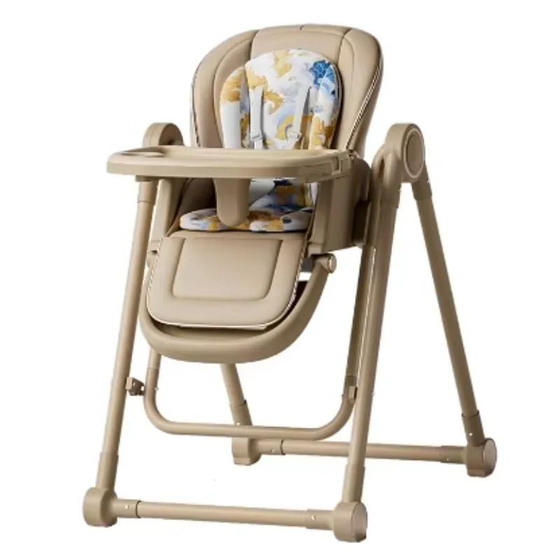 JXB New Arrival Multifunction Swing Chair Portable Foldable 4 In 1 Baby High Chair With Double Layered Dining Plate