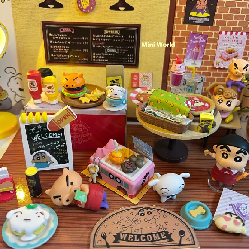 Xiaoxin figura ornamento Xiaoxin café restaurante caja ciega comida juguete muñeca ornamento para niñas regalo de cumpleaños