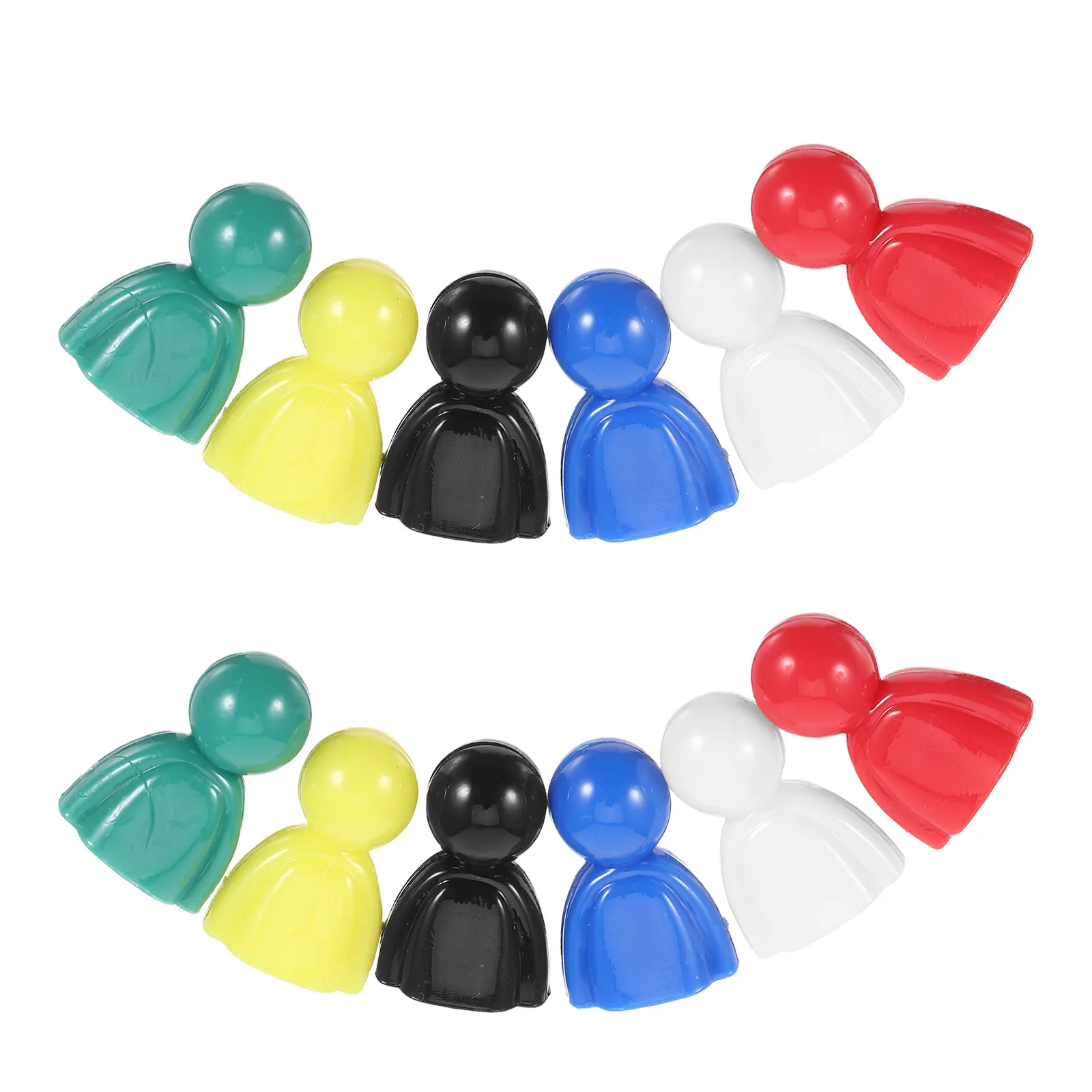 120Pcs Multi-Color Snowman Game Pieces Plastic Chess Pawns for Classroom Sorting Family Board Game Night Plastic Tokens