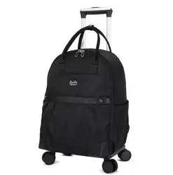 Bolso pequeño para equipaje rodante para mujer, mochila, bolso con ruedas de viaje, bolso con ruedas, equipaje de mano para mujer