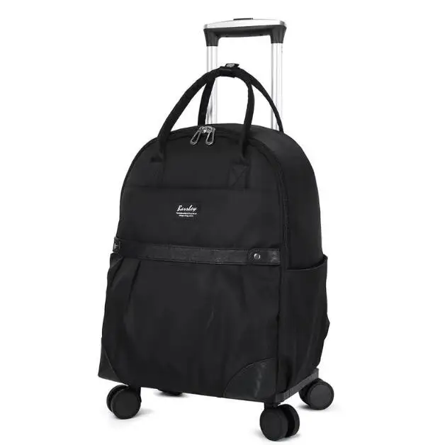 Women Underseat Small Rolling Luggage Handbag Backpack Travel Trolley Bag with Wheels Women Carry on hand luggage trolley bag