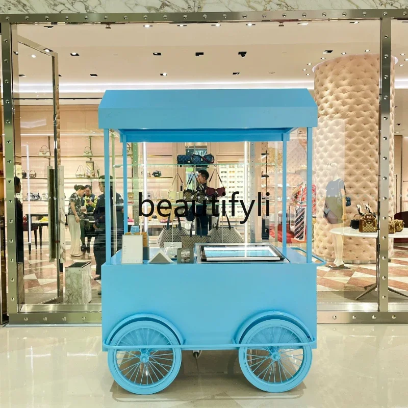 Summer ice cream truck movable shopping mall cart stall multi-functional activity vehicle display car customization