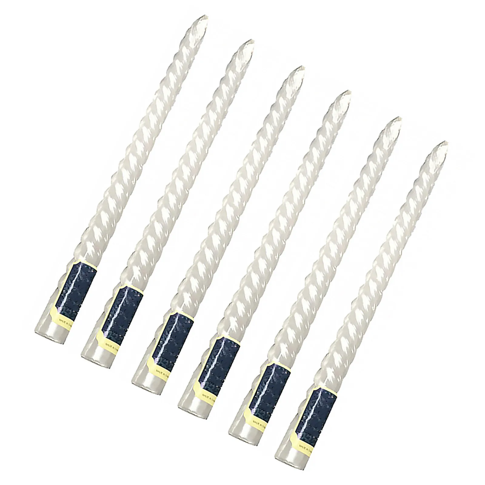 6Pcs White Thread Long Pole Candles Premium Smokeless Odorless Wedding Romantic Party Decoration Burn Safe Wax Home Decor