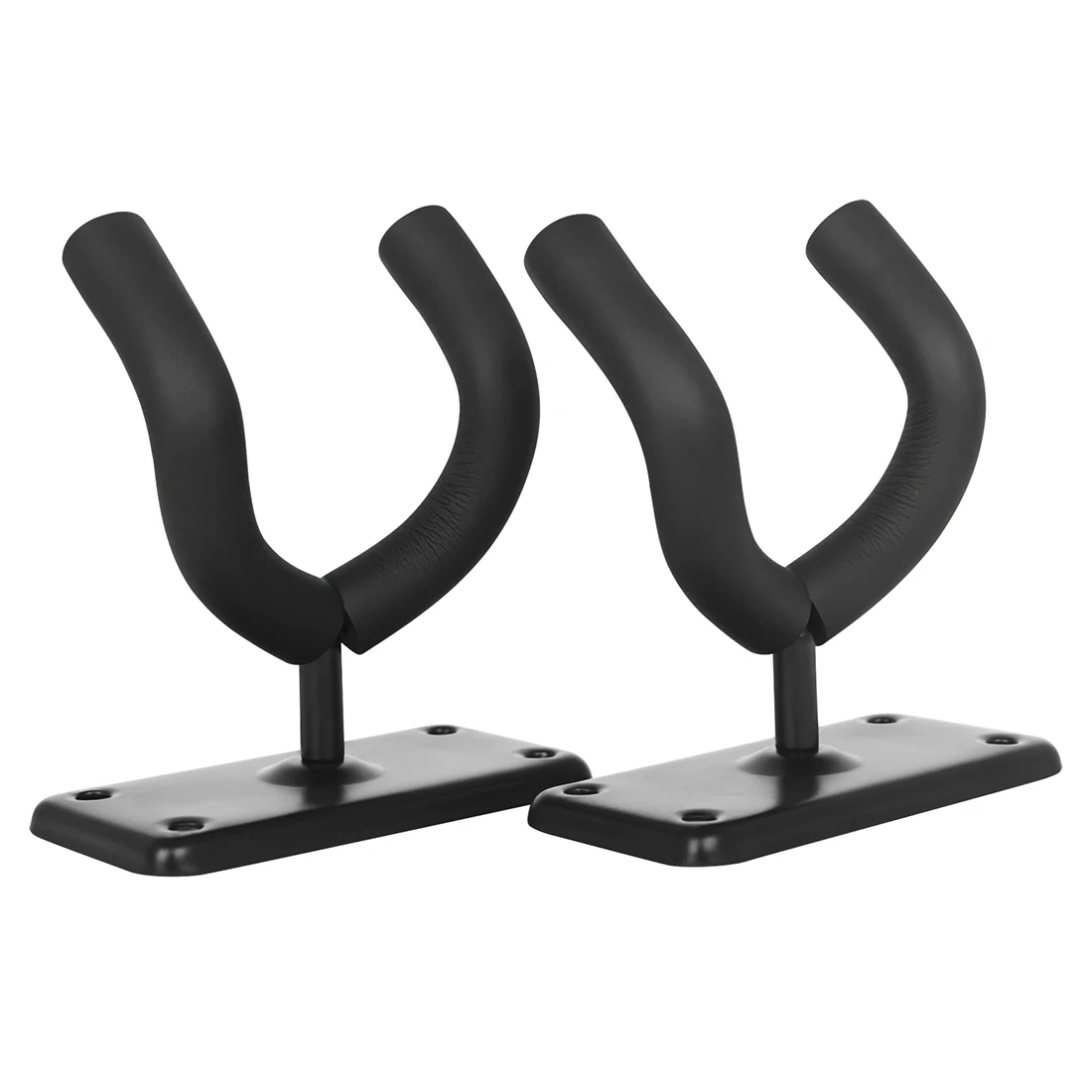 2 Pcs Guitar Hooks Metal Square Channel Plate Wall Guitar Iron Hooks Fixed At All Corners Good Stability Guitar Accessories