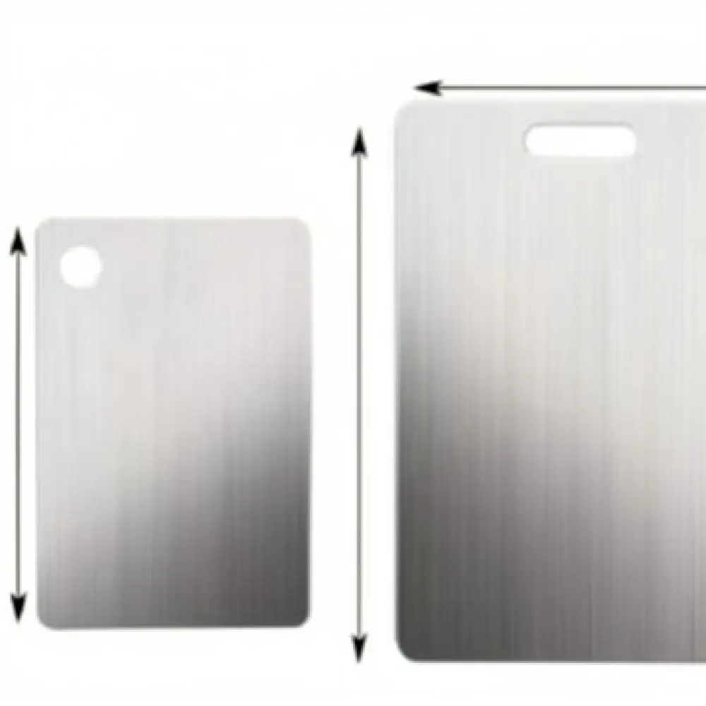 Stainless Steel Kitchen Chopping Board Heavy Duty Anti Slip Cutting Block Odor Resistant Household Prep Tray