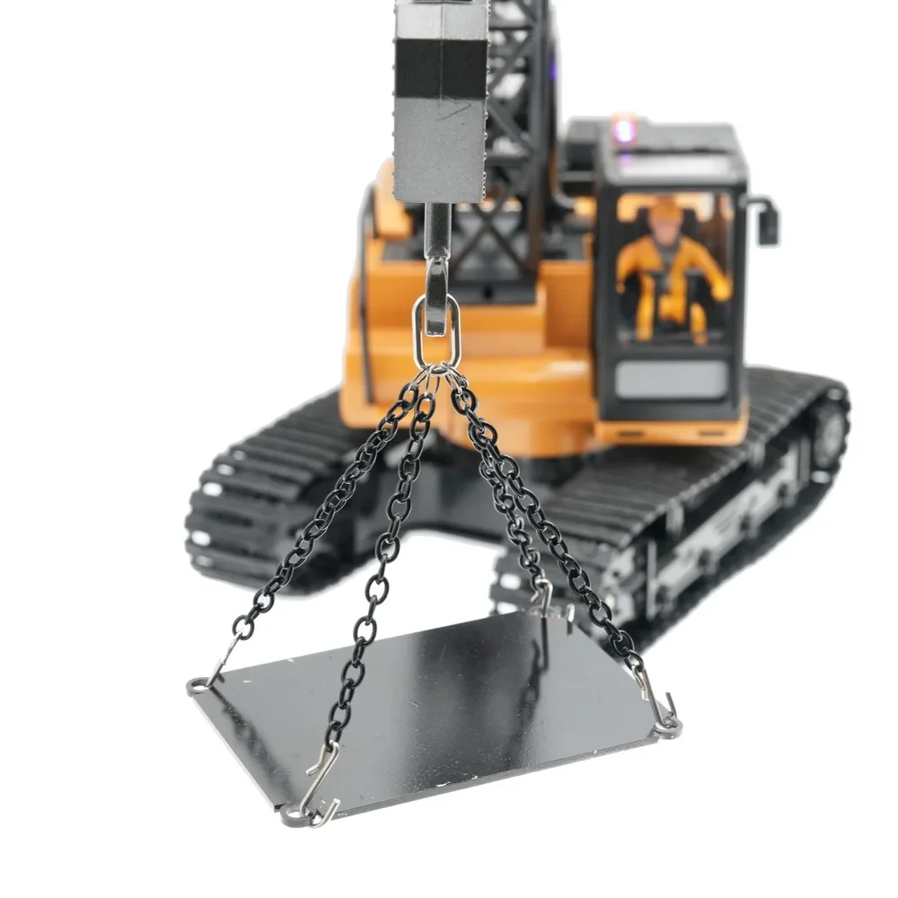 Generic 1/50 Scale Crane Model Lifting Chain With Lobster Clasp Hoisting Strap Sling For Construction Scene Accessory