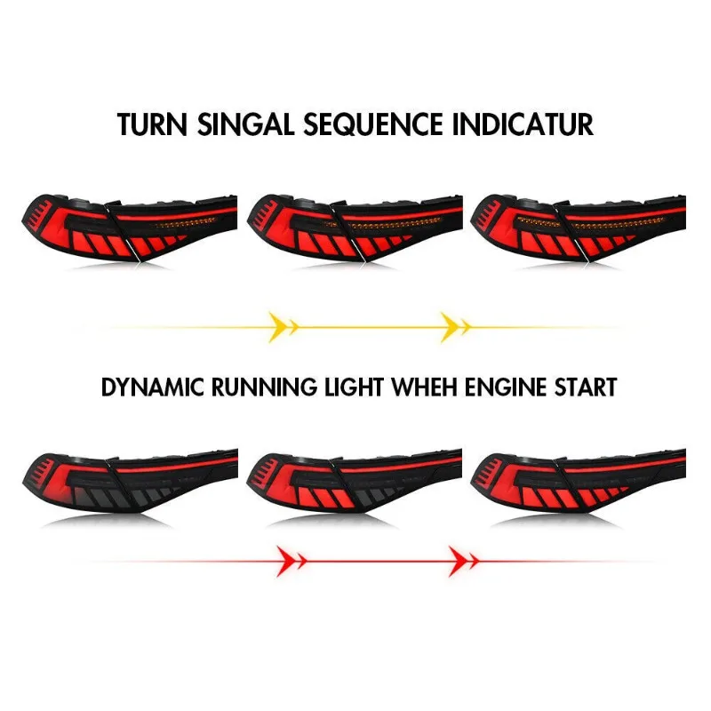 أضواء خلفية LED لهوندا أكورد 2023 2024 2025 - زوج مصابيح صندوق السيارة الخلفي