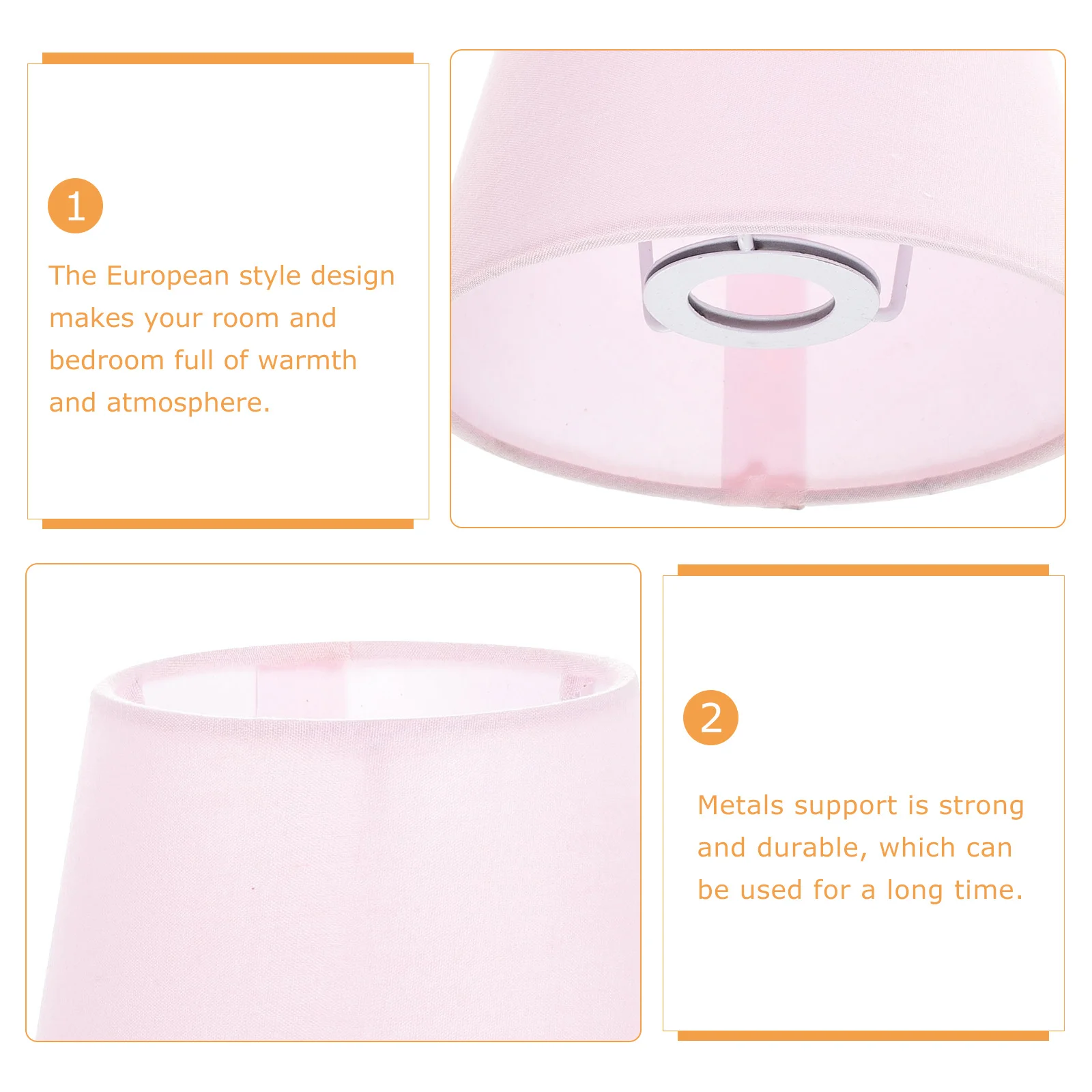 

Macaron Lamp Shade Stylish Drum Fabric Cover for Living Room Bedroom Wall Lamp Floor Light Fixture Replacement