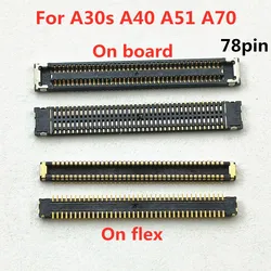 Port de charge de chargeur USB à bord, connecteur FPC, Samsung Galaxy, A40, Alecture, A405F, A30S, A307, A51, A515, A515F, prise 78 broches, 5-10 pièces