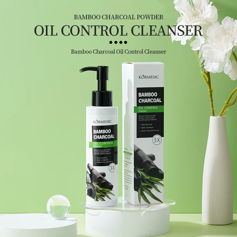 كورميسيك الخيزران الفحم العميق السموم منظف للوجه التقشير ترطيب السيطرة على النفط التطهير غسل الوجه رغوة العناية بالبشرة