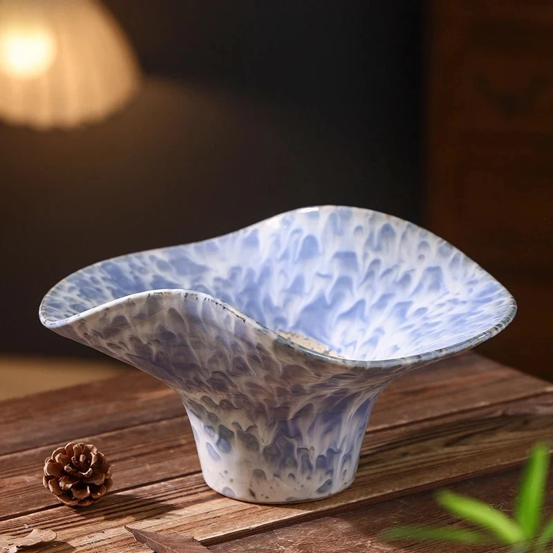 Creative Painted Ceramic Vase Ikebana Flower Pots Table Decoration Flowers Arrangement Floral Vases Room Aesthetic Decor