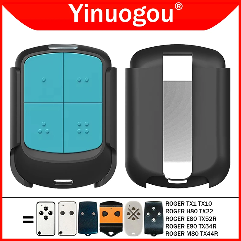 

For ​ROGER E80 TX52R TX54R 2 M80 TX44R H80 TX22 TX1 TX10 Garage Door Gate Remote Control Duplicator 433MHz Handheld Transmitter