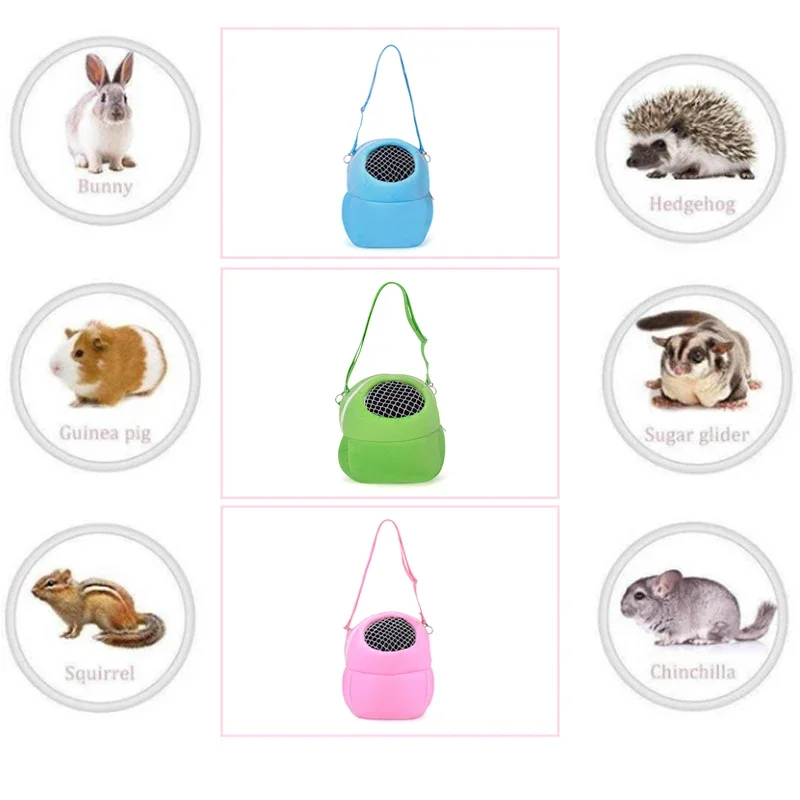 

S M L Small Pet Hamster Portable Travel Warm Bag Cage Guinea Pig Carry Bag Breathable Pet Supplies Pet Outing Accessorie