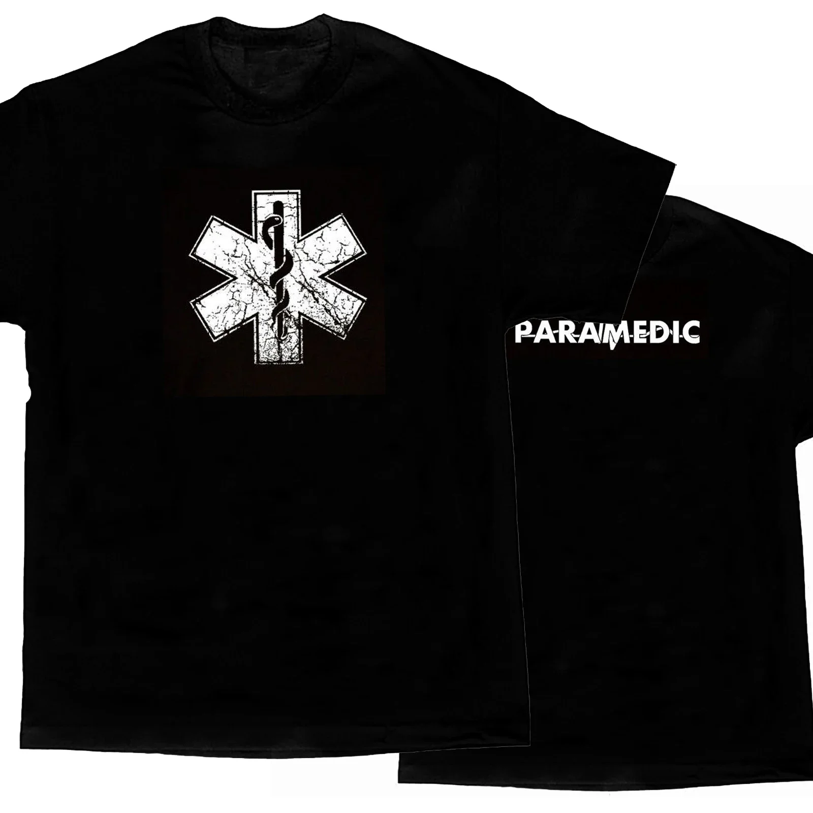 Paramedic Distressed Star of Life Symbol Medic Gift Mens T-Shirt. Summer Cotton Short Sleeve O-Neck Unisex T Shirt New S-3XL