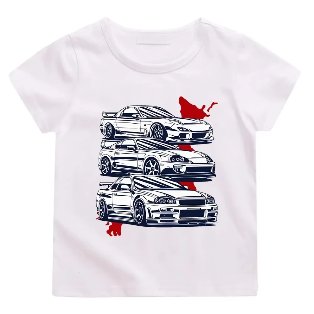2026 Summer Cartoon Japan Anime Initial D T-shirt Car Print Casual for Fashion T-shirts Suitable for Both Men and Women