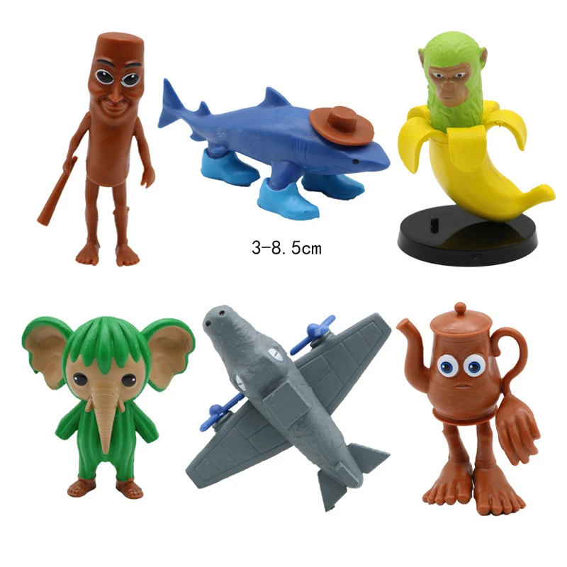 イタリア Brainrot Tung Sahur フィギュア玩具 Tralalero Tralala フィギュアボンバルディーノワニシマンジニバナニーニモデル装飾人形ギフト