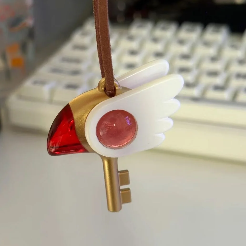 Cardcaptor Sakura Sakura Kinomoto Mini Bird Head Cane Key Cute Anime Figure Keychain Decorative Accessories Toy Gifts
