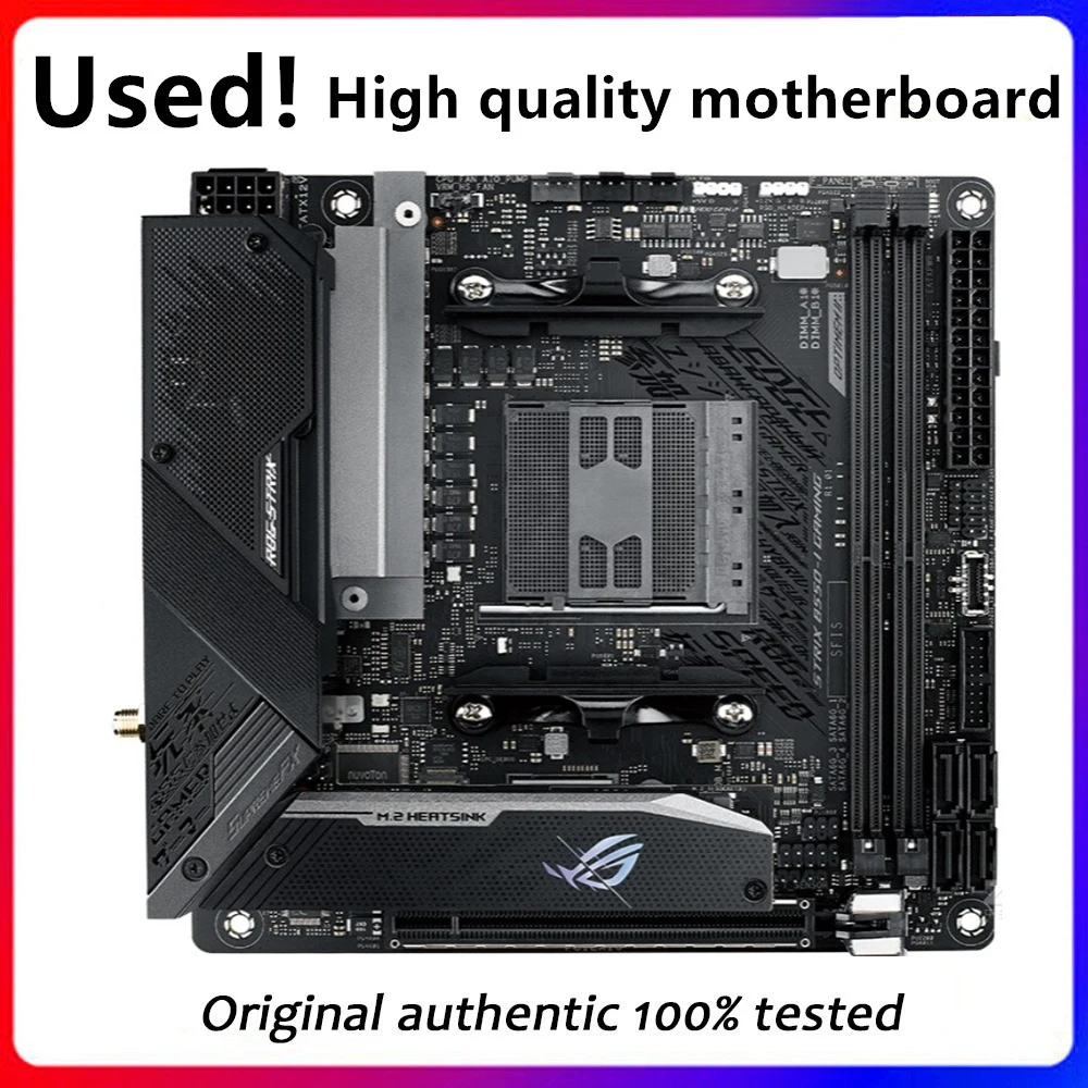 Used For ASUS ROG STRIX B550-I GAMING B550i Motherboard Socket AM4 For AMD B550M B550 Original Desktop PCI-E 4.0 Mainboard