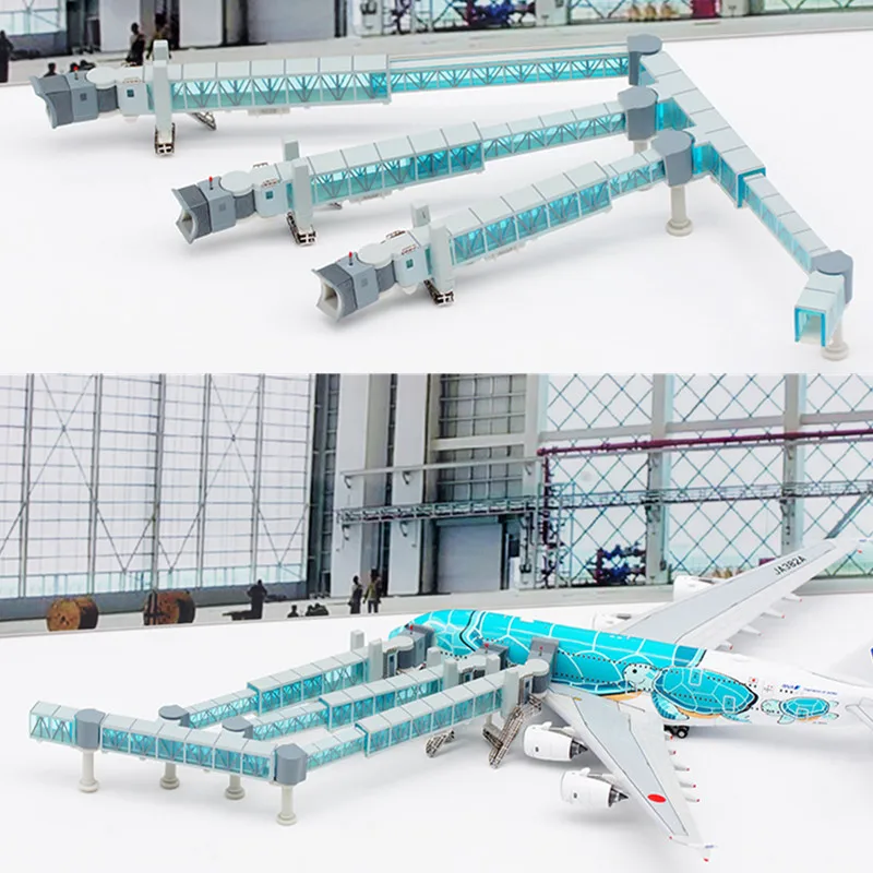 

1:400 Scale Model Passenger Boarding Bridge Single/Dual Channel For Airbus A380 Aircraft Airplane Airport Scene Display ToyDoll