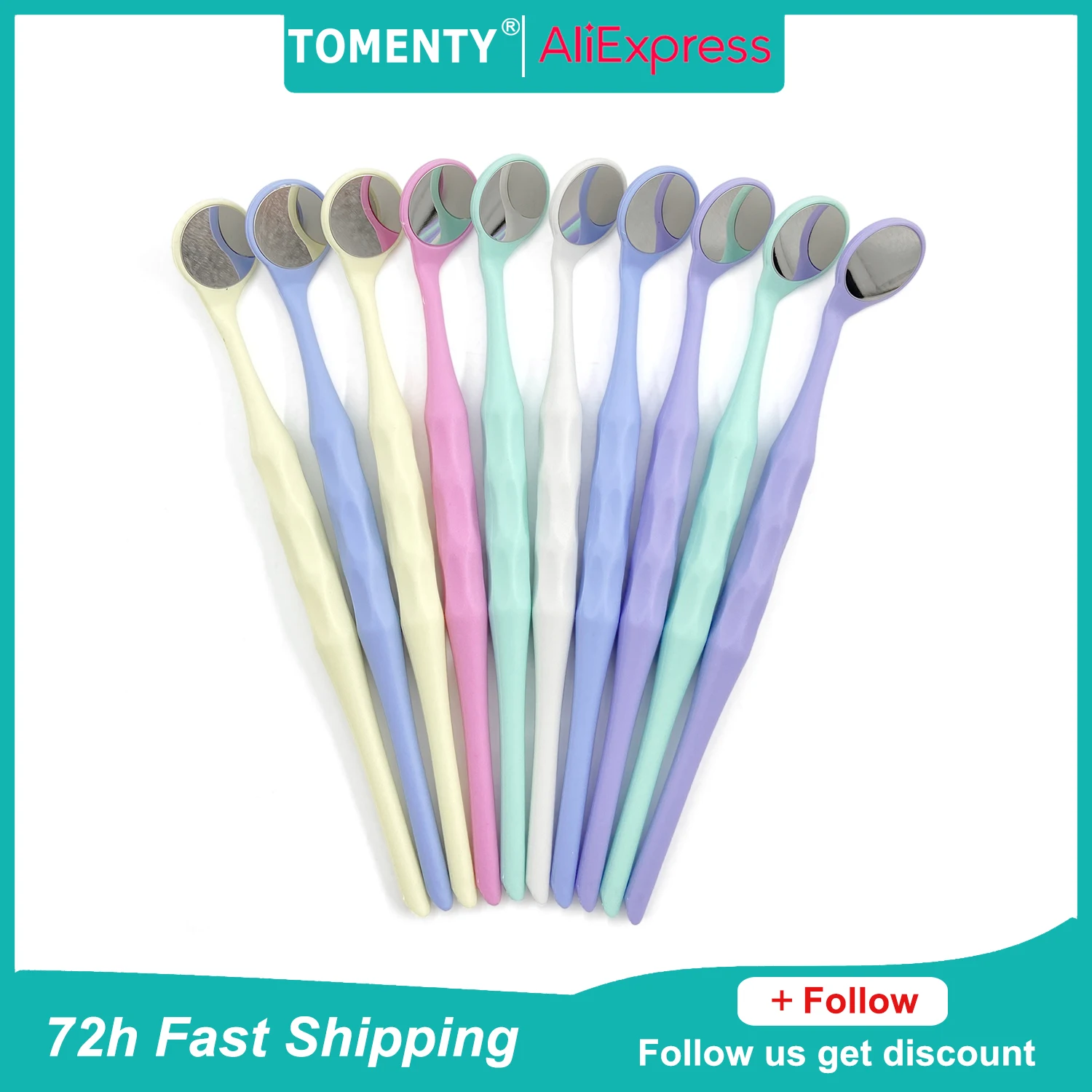 

10pcs Dental Double Sided Mouth Mirrors Autoclavable Premium Front Surface Exam Reflector Oral Mirror Dentistry Materails