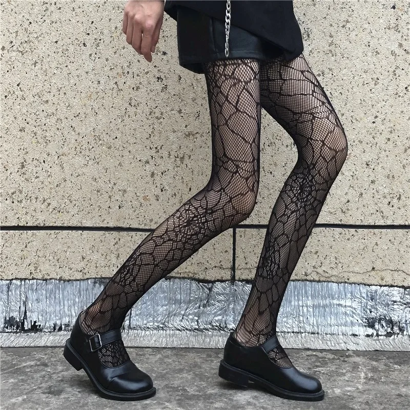 

Sexy Fishnet Stockings Black Lolita Body High Socks Kawaii Long Fish Net Pantyhose Mesh Tights Lingerie Skin JK Waist Hosiery