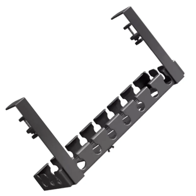 ABKO-책상 아래 무타공 와이어 정리 트레이 가정용 사무실 PC 라우터 데이터 와이어 금속 랙