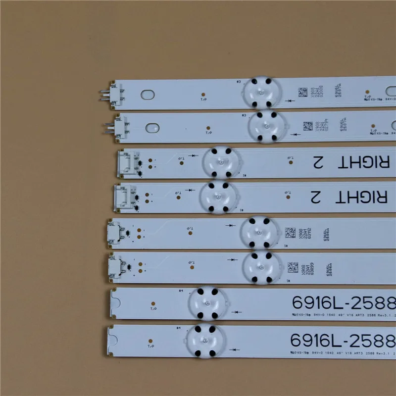 LED バックライトストリップ 49LW541H-ZD 49LH604V-ZA 49LH604V-ZB 49LW541H-ZA 49LW541H-TD バー 6916L-2586A 2587A 2588A 2589A