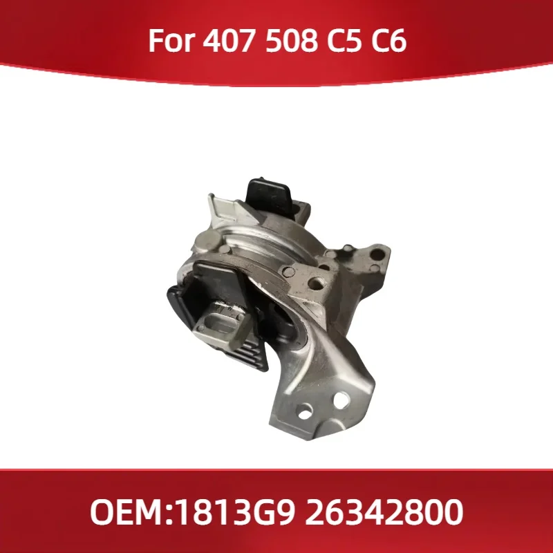 1813G9 26342800 for Peugeot 407 508 for Citroen C5 C6 Engine Left Bracket Cushion Engine Flexible-Bush Fixing Power Unit