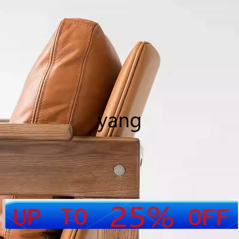 

CX Nordic solid wood single sofa chair leisure chair simple modern living room balcony lazy sofa recliner