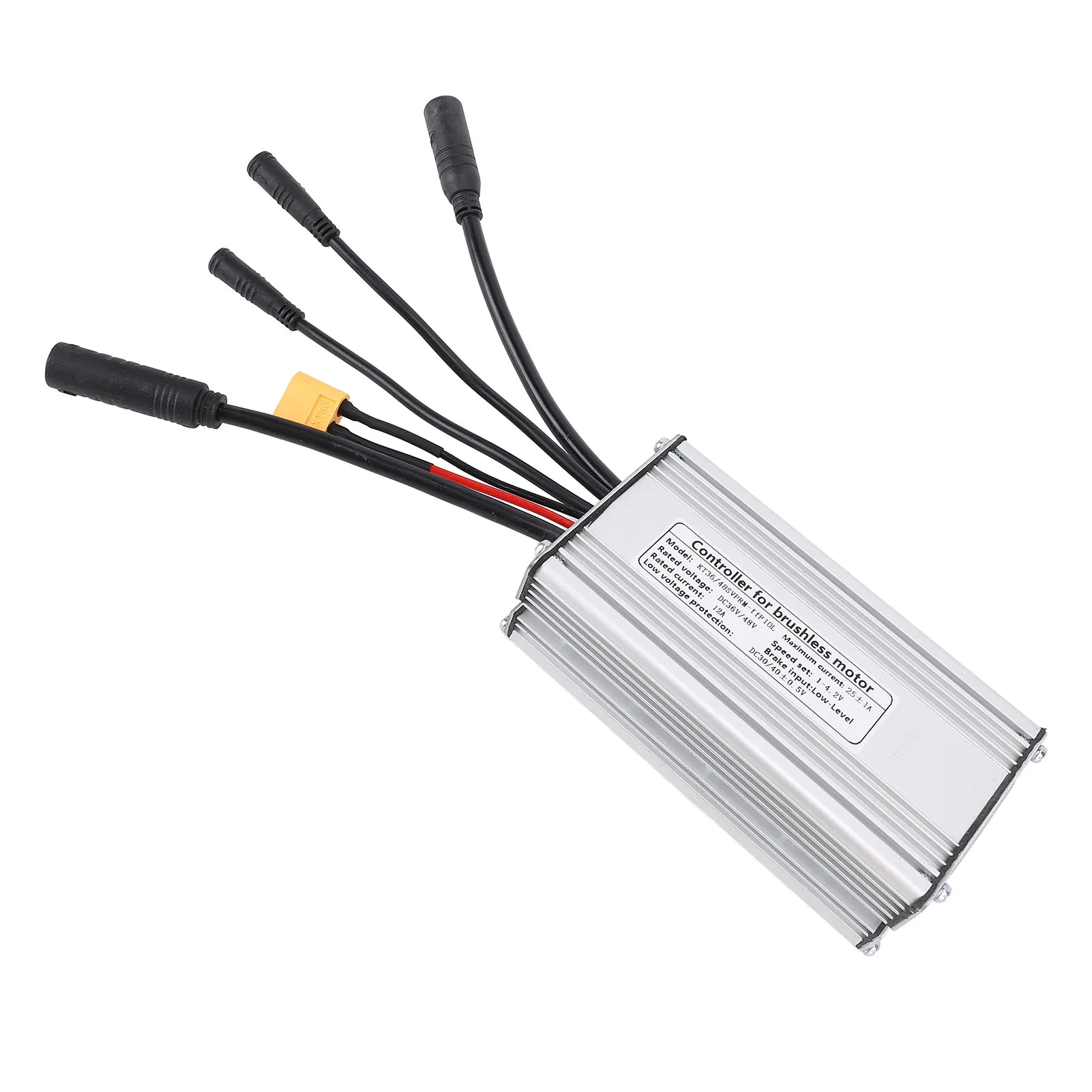 

Electric Bike Motor Controller with Waterproof Connection Line Noise Reduction Aluminum Alloy for 36V 48V 250W 500W 750W Motors