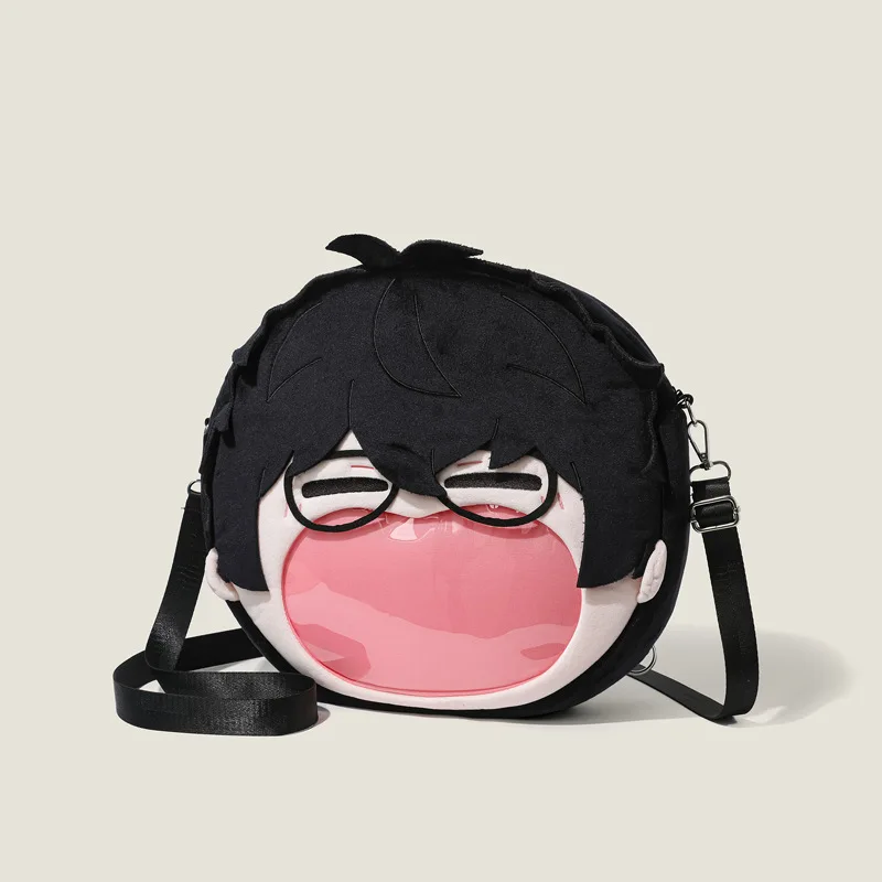 

Persona5 плюшевая сумка Bigmouth с героями мультфильмов Amamiya Ren Itabag, полупрозрачные значки, витрины, товары в стиле аниме для праздничных подарков