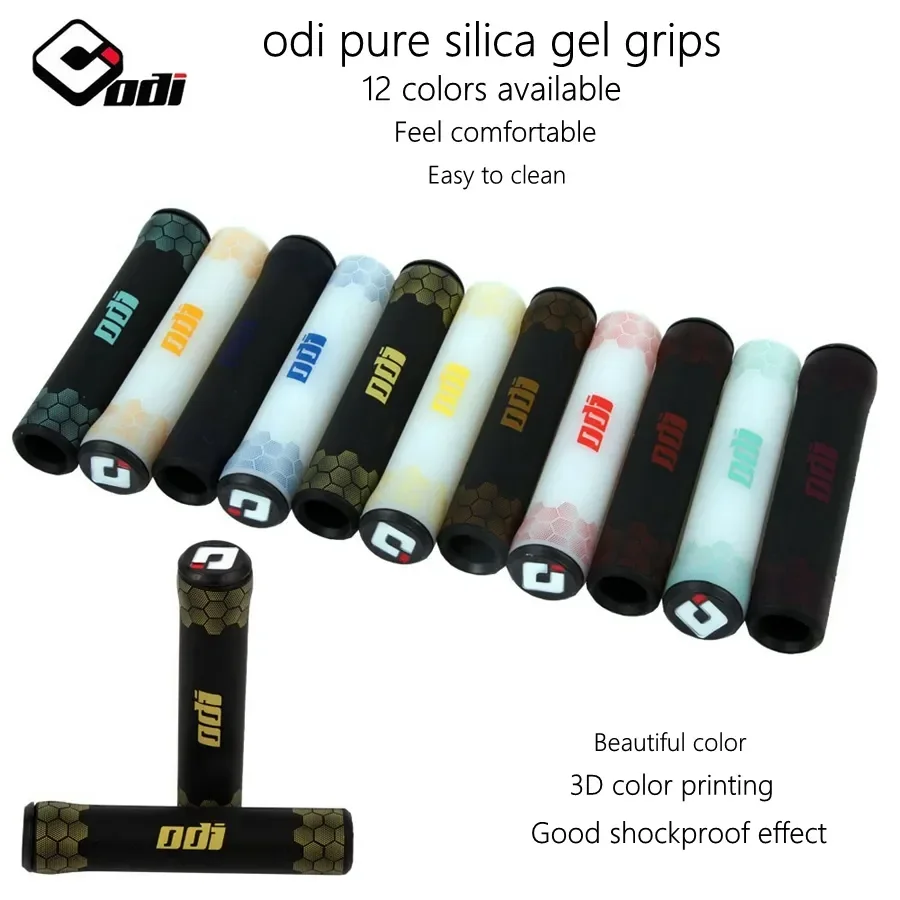 ODI Silicone Handlebar Grips Folding Balance Bike Riding Grips Shockproof Non-slip Mountain Road Bicycle Handlebar Accessories