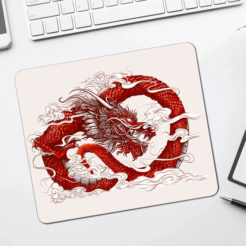 Dragon Mousepad Tai Chi Fish Mouse Mat Small Japanese Mouse Mat Keyboard Mats Natural Rubber Desk Pad Mousepads For Computer