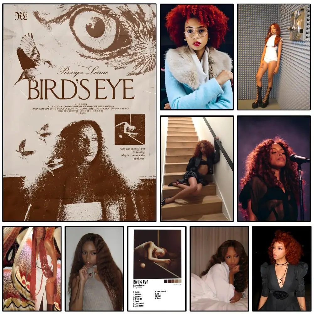 Neo Soul Singer R-ravyn L-lenae Poster HD Self-Adhesive Wall Decor Home Office Dorm Bedroom & More Ideal Gift Choice