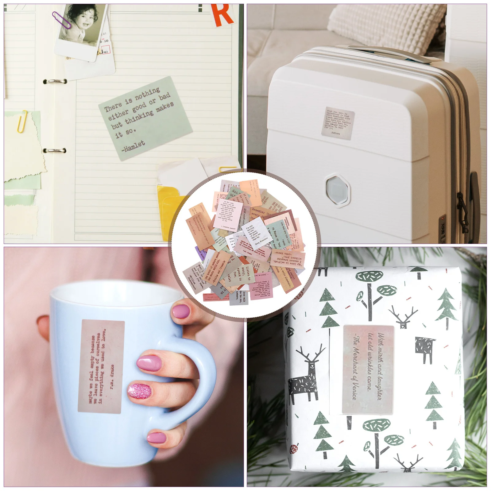 120 قطعة ملصقات الكتابة على الجدران اقتباسات ملهمة لمجلة سجل القصاصات مخطط Diy بها بنفسك تحفيزية إقتباس ملصقات مجموعة ورقة ديكور