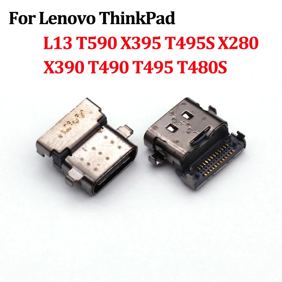 1Pc USB Charger Charging Port Plug Dock Connector Type C For Lenovo ThinkPad L13 T590 X395 T495S X280 X390 T490 T495 T480S