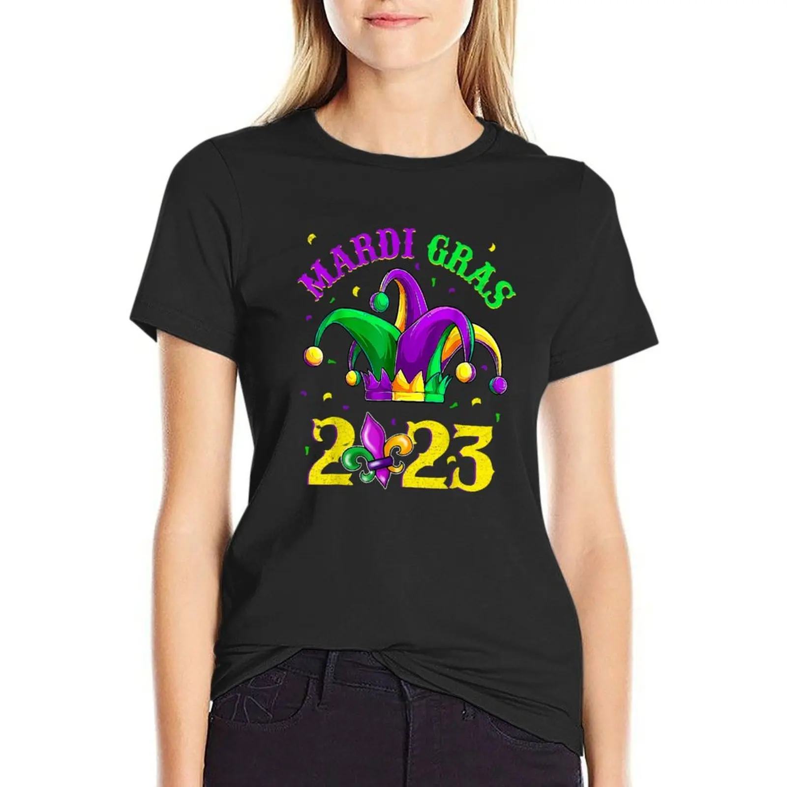 Happy Mardi Gras 2023 Jester Outfit Kids Girl Boy Men Women, Funny Mardi Gras, Mardi Gras Party T-Shirt